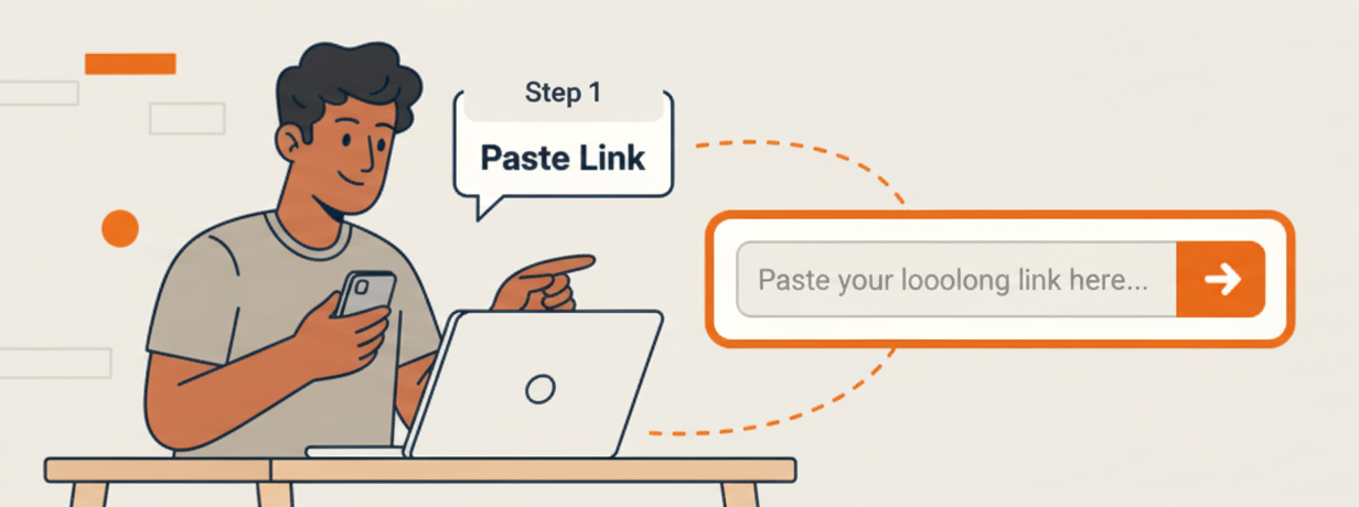 Bước 1: Dán Link